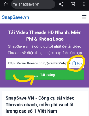 B3: Click vào nút Tải xuống